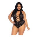 Body tout dentelle ultra sexy - Plus Size - LEG AVENUE 89245X - Noir 001