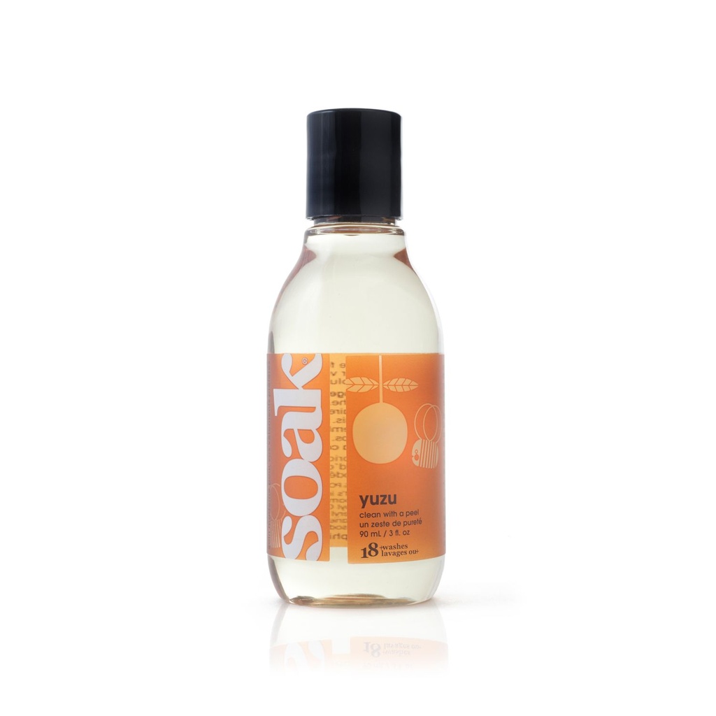 Lessive biodégradable linge délicat SOAK 90ml - Yuzu