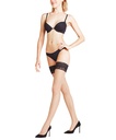 Auto-fixant fin 8 deniers FALKE "Lunelle 8 " 41532 - Powder black 0979