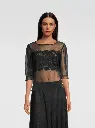 Chemise manches 3/4 OSCALITO 6538 - Noir 020