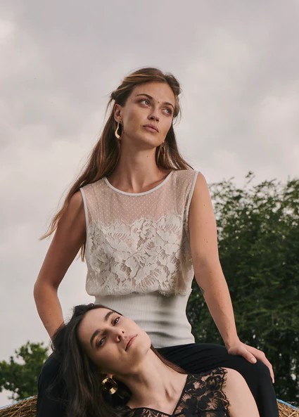 Chemise sans manches OSCALITO 6536 - Perle 231