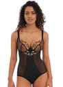 Body armature plongeant transparent sexy FREYA "Loveland" AA401093 - Noir BLK