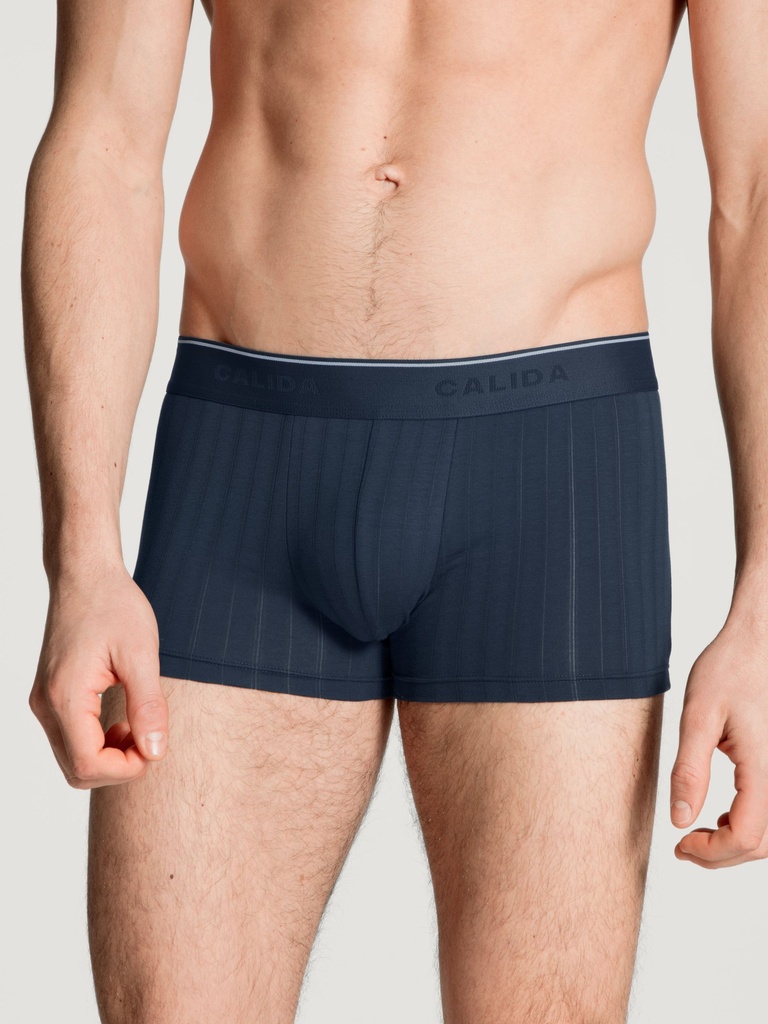 Boxer homme 94% coton respirant & anti-odeurs CALIDA "Pure & Style" 26686 - Indigo Mood 509