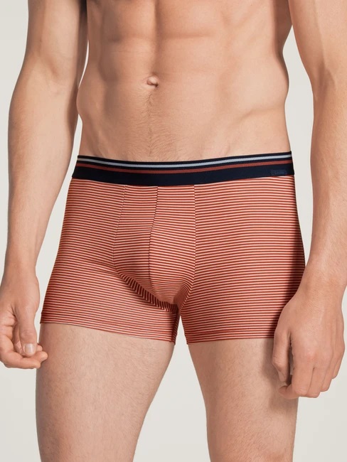 Boxer homme fantaisie 95% coton CALIDA "Cotton Stretch" 25287 - Red Pepper 057 (S)