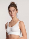 Brassière en coton CALIDA "Elastic" 02138 - Blanc 001