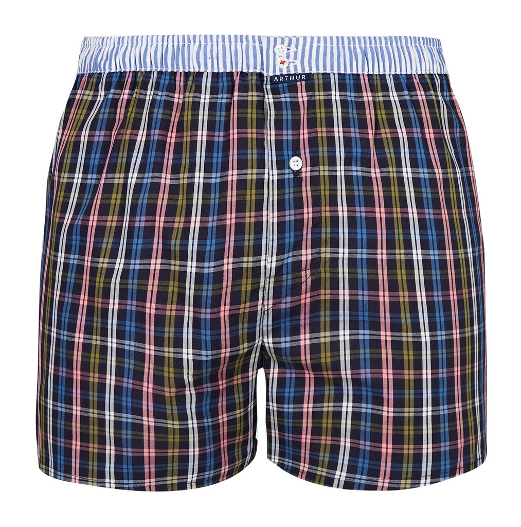 Caleçon américain homme avec maintien intérieur 100% coton bio ARTHUR "Le Club" CSP - MU 913