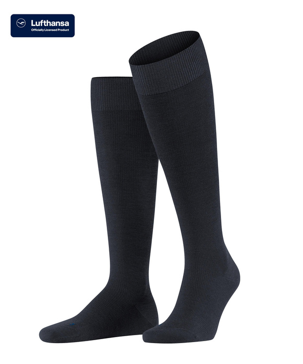 Chaussettes 3/4 hommes de compression medium FALKE "Travel&Comfort Energizing wool" 15530 - Dark navy 6370