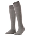 Chaussettes 3/4 laine sans élastique dame FALKE "Berlin Sensitive" 47416 - Light grey mel 3830
