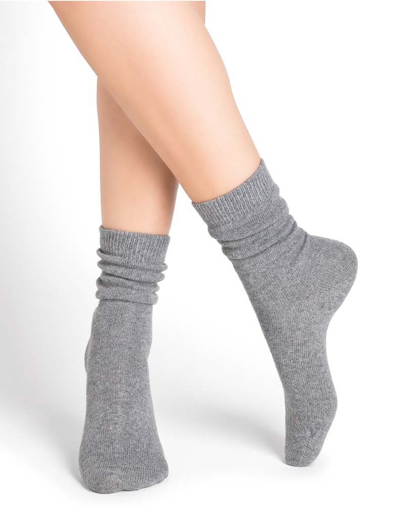Chaussettes dame BLEU FORET "Laine & Cachemire" 6095 - Gris GM9 (36/38)