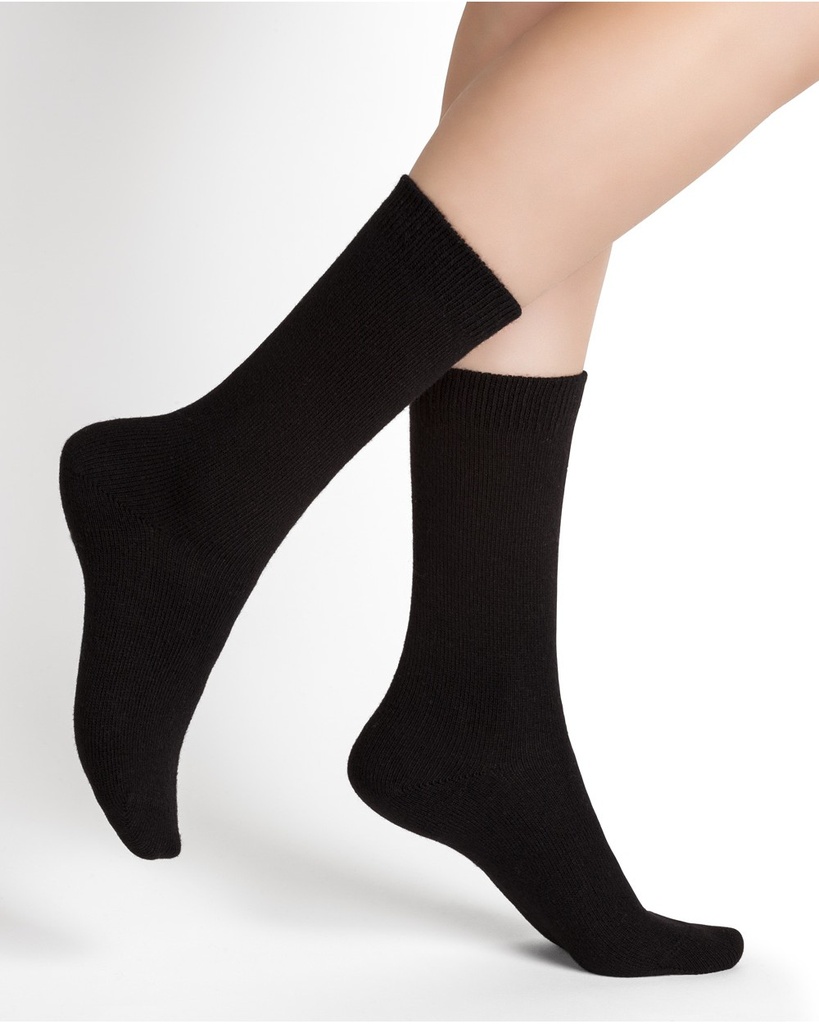 Chaussettes dame BLEU FORET "Laine & Cachemire" 6095 - Noir AR5 (36/38)