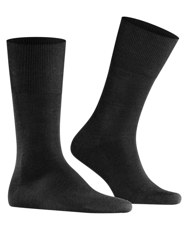 Chaussettes Hommes Laine FALKE "Airport" 14435 - Black 3000