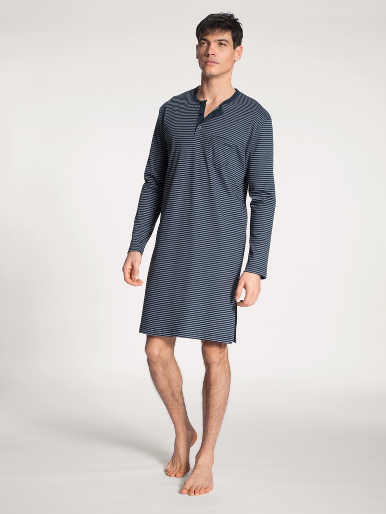 Chemise de nuit homme 100% coton durable CALIDA "Relax Streamline" 31267 - Dark Sapphire 479 (S)