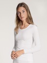 Chemisette longues manches coton CALIDA "Natural Comfort" 15075 - Blanc 001