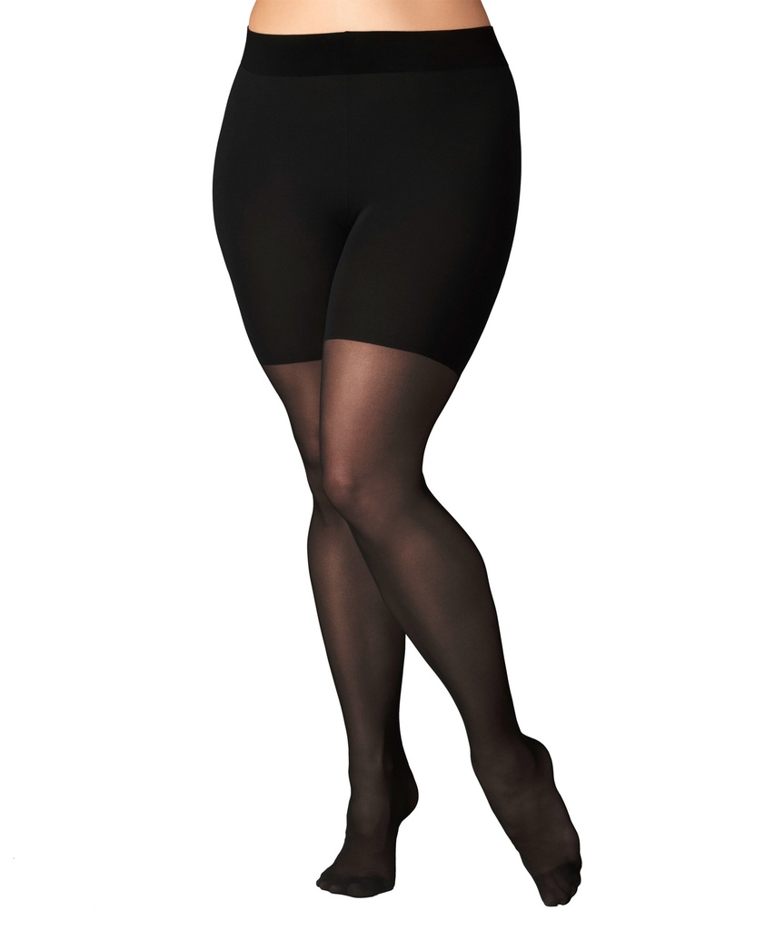 Collant opaque 50 deniers FALKE "Beauty Plus 50 Plus Size Tights" 43001 - Black 3009 (A/SHORT)
