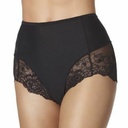 Culotte Braga coton & dentelle - Pack de 2 - JANIRA "Braga Esencial" 1031398 - Noir 002