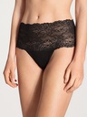 Culotte coton & dentelle taille haute CALIDA "Sensual Secrets" 21431 - Noir 992