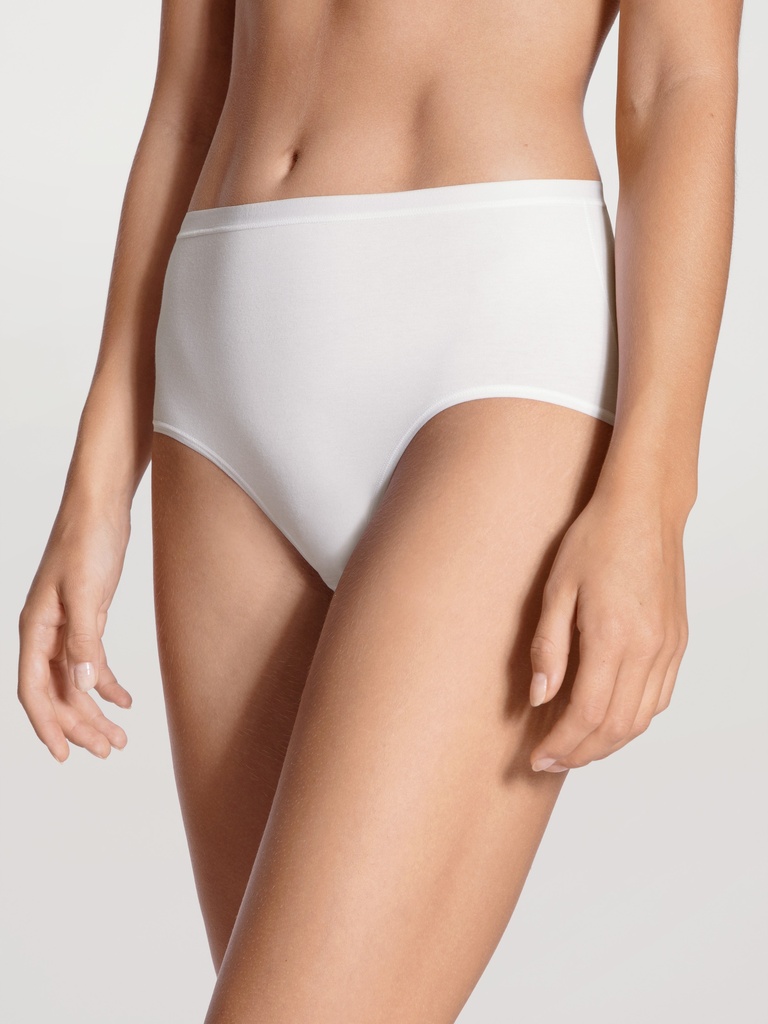 Culotte coton taille haute CALIDA "Natural Comfort" 21375 - Blanc 001 (XS)