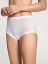 Culotte haute 100% coton  CALIDA "Ajour" 21060 - Blanc 001