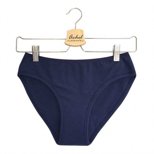 Culotte menstruelle bio - Flux léger à moyen - LEMAHIEU 92249 - Marine 538 (XS)