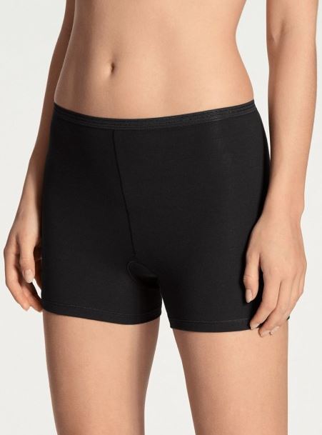 Culotte short à longues jambes 95% coton CALIDA "Comfort" 25024 - Noir 992 (S)