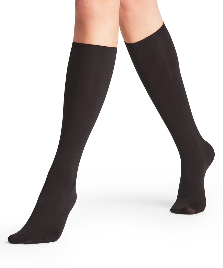 Mi-bas semi opaque 40 deniers FALKE "Seidenglatt 40" 41744 - Black 3009