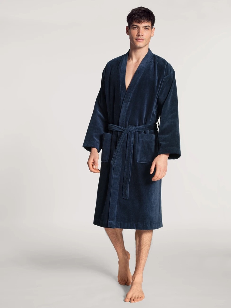 Peignoir homme en éponge 100% Coton CALIDA "After Shower" 68510 - Dark Blue 449 (S)