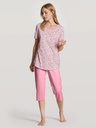 Pyjama  femme short 3/4 en 100% coton durable CALIDA "Lovely Nights" 47556 - Cashmere Rose 214
