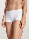 Shorty coupe classique 92% coton CALIDA "Natural Comfort" 25175 - Blanc 001
