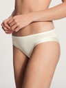 Slip coupe classique coton & satin CALIDA "Cate" 22258 - Albaster Cream 911