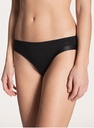 Slip coupe classique coton & satin CALIDA "Cate" 22258 - Noir 992