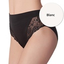 Slip Milano coton & dentelle - pack de 2 - JANIRA "Milano Queen Esencial" 1031645 - Blanc 001