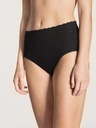 Culotte taille haute douce 100% coton & dentelle CALIDA "Lycraspitze" 23907 - noir 992