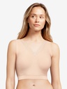 Brassière stretch invisible avec dentelle et coques CHANTELLE "SoftStretch" C11G60 - Beige Doré 01N