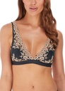 Soutien-gorge triangle sans armature WACOAL "Embrace Lace" WA852191 - Ebony Shifting Sand 076