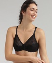 Soutien-gorge sans armatures ouverture devant PLAYTEX "Ideal posture" P08GB - Noir 001