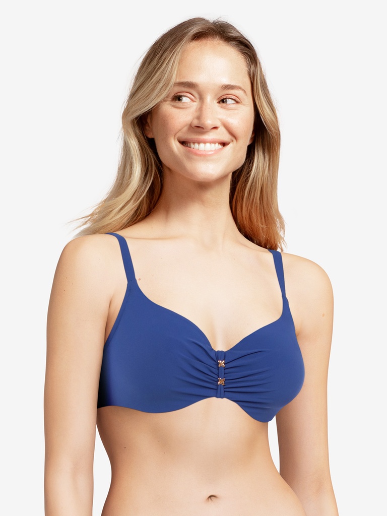 Haut de Bikini armaturé CHANTELLE "Escape" C18B10 - Bleu 0DC