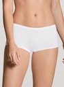 Shorty coupe classique en Econyl recyclé & durable CALIDA "Eco Sense" 24138 - Blanc 001 (XS)