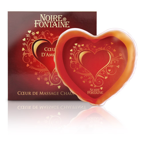 Cœur de massage chauffant NOIRE FONTAINE "Coeur d'amour"