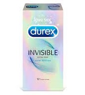 Préservatif ultra fins DUREX "Invisible" 12 pièces