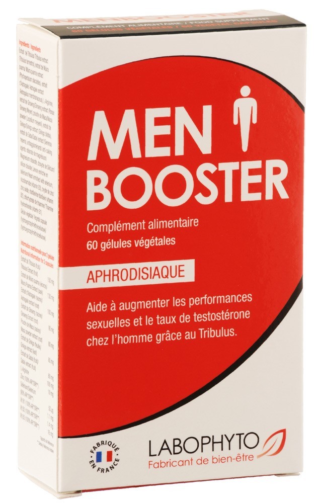 Pilules aphrodisiaques homme stimule la libido et boost les érections "Men Booster" 60 comprimés