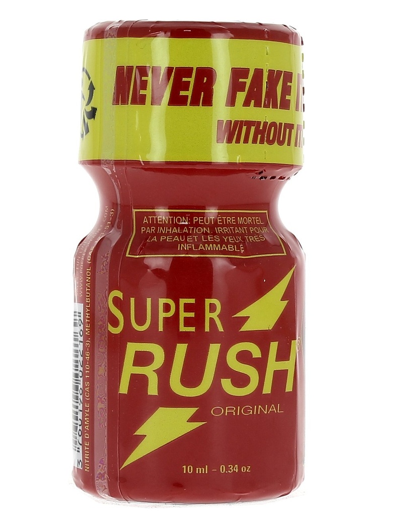 Poppers vasodilatateur aphrodisiaque pour sexualité exacerbée "Super Rush Amyle" 10ml