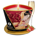 Bougie de massage parfumée SHUNGA "Romance" 170ml - Vin pétillant à la fraise