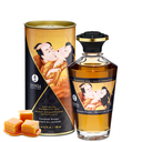 Huile chauffante comestible pour zones érogènes SHUNGA "Baisers Intimes" 100ml - Baisers au caramel