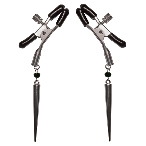 Pinces pour seins & bijou SPORTSHEETS - SEX & MISCHIEF "Silver Spears Nipple Clips"