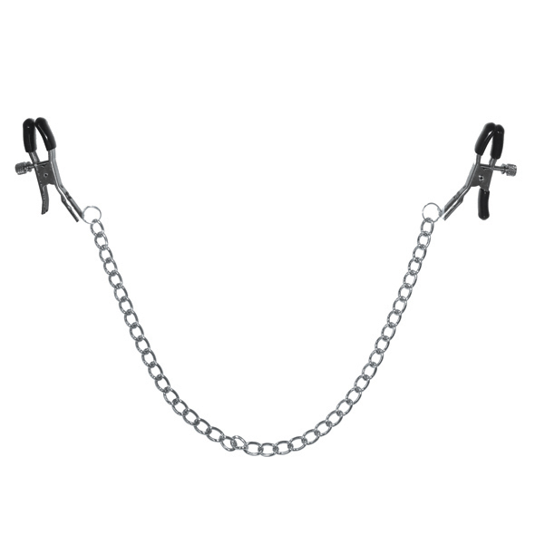 Pinces pour seins & chainette SEX & MISCHIEF "Chained Nipple Clips"