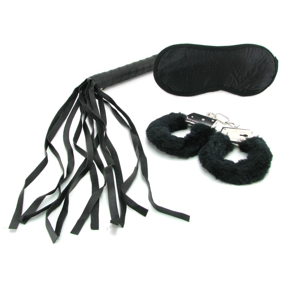 Kit intro au S&M pour jeux bondage SPORTSHEETS - SEX & MISCHIEF "Intro to S&M Kit"  300398 - 3 pièces