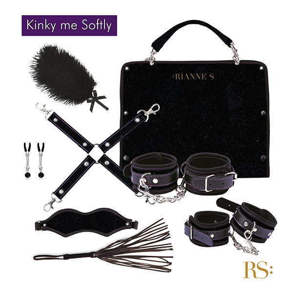 Kit d'accessoires S&M pour jeux bondage RIANNE S "Kinky Me Softly" - 7 pièces