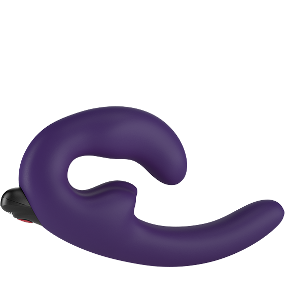 Double godemichet vibrant pour couple sans ceinture FUN FACTORY "Sharevibe" - Mauve