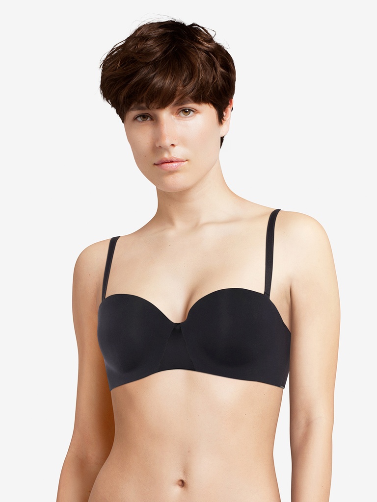 Soutien-gorge bandeau bretelles amovibles CHANTELLE "Essentiall" C15G50 - Noir 011