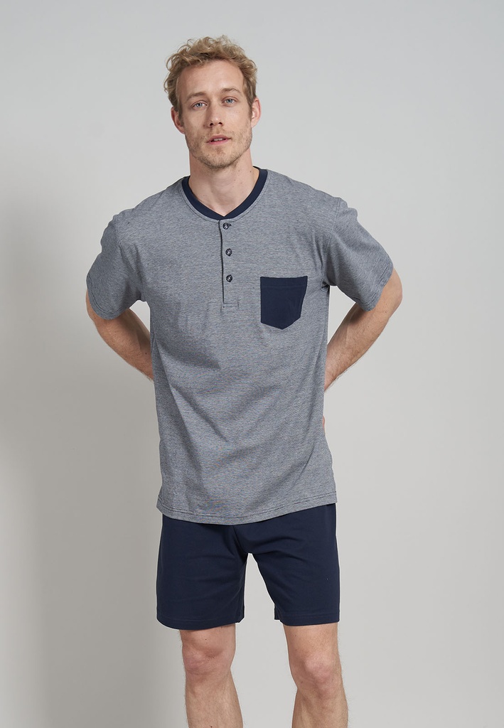 Pyjama short CECEBA "Seoul" 30682 - Bleu 8435 (S)